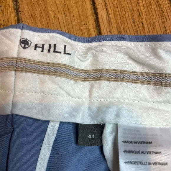 oak hill chino shorts Men’s Size 44 Gray/blue Golf Casual 10” Inseam NWT - Picture 3 of 8